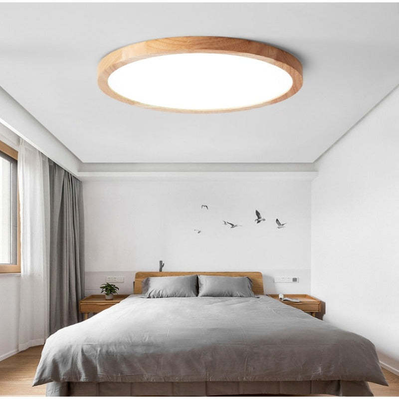 Ceiling Light Wood Finish Wabi Sabi